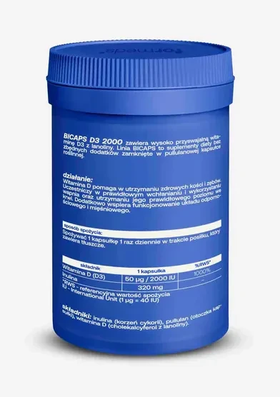 Formeds BICAPS D3 2000 - 120 kapsułek wspiera odporność i zdrowie kości