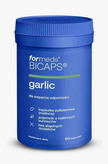 Formeds BICAPS garlic - Bezzapachowy Czosnek 60 kapsułek Vege wspiera układ odpornościowy i oddechowy
