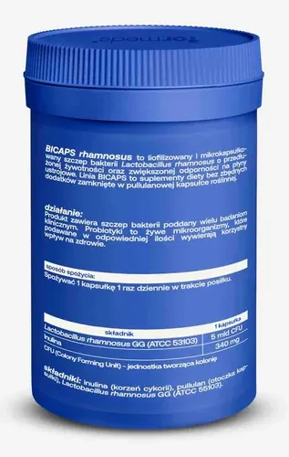 Formeds BICAPS rhamnosus (Probiotyk) 60 kapsułek Vege dla wsparcia skutecznej probiotykoterapii