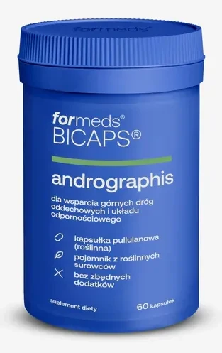Formeds BICAPS andrographis 60 kapsułek Vege Wspiera odporność i drogi oddechowe