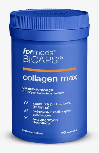 Formeds BICAPS collagen max - Kolagen (Peptydy kolagenowe) kompleks 5 składników, 60 kapsułek Wspiera stawy i mięśnie