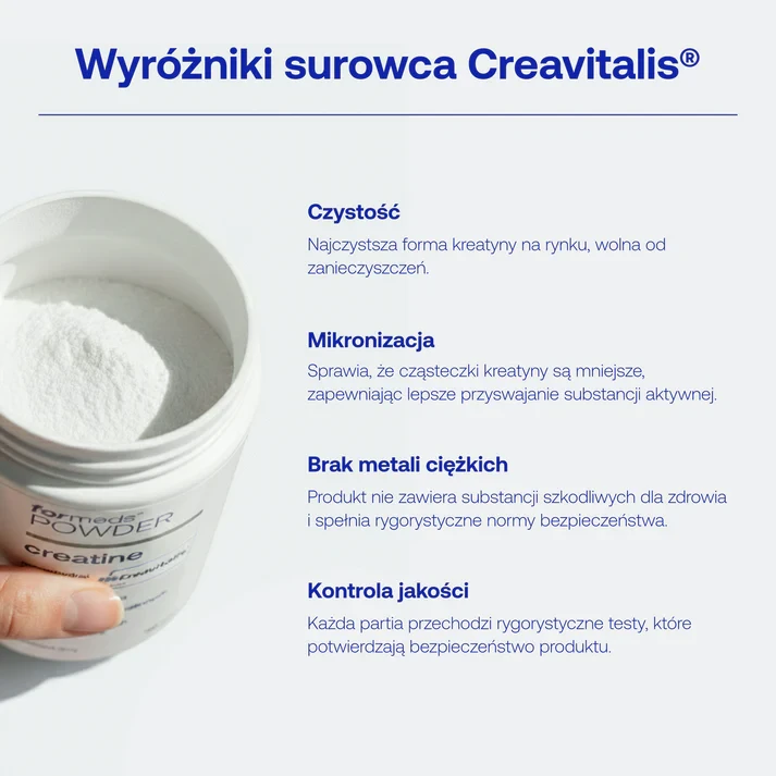 Formeds POWDER creatine - proszek 30 porcji Poprawa wydolności fizycznej