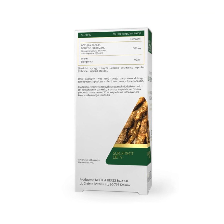 Medica Herbs Dziki Pochrzyn (menopauza) dla Kobiet 60 kapsułek wsparcie równowagi hormonalnej