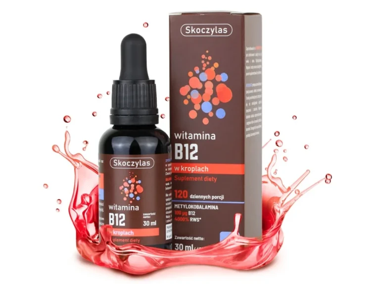 Skoczylas B12 metylokobalamina w kroplach 100 µg – suplement diety 30 ml, 120 porcji