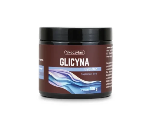 Glicyna z tryptofanem Skoczylas - suplement diety w proszku 100g wspierający układ nerwowy i sen