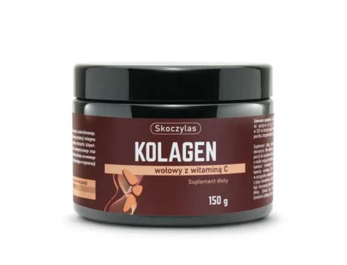 Kolagen wołowy z witaminą C Skoczylas - suplement diety w proszku 150g wspierający skórę i stawy