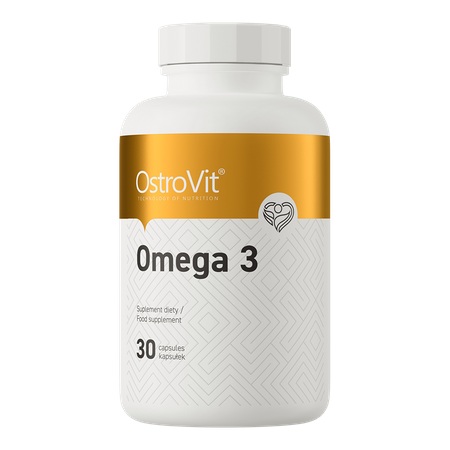 OstroVit Omega 3 (30 kapsułek żelowych z olejem) wspiera serce, mózg, wzrok