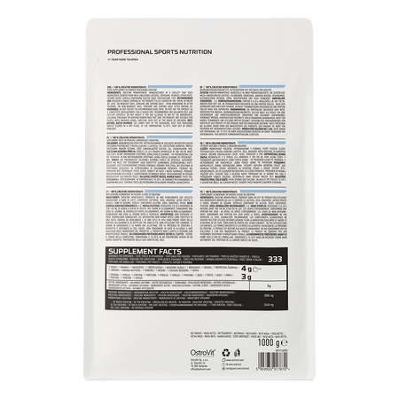 OstroVit Kreatyna Monohydrat 1000 g (naturalny smak) proszek 333 porcji Poprawa wydolności fizycznej