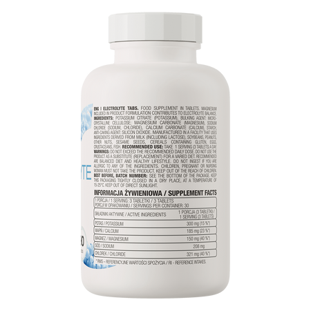 OstroVit Elektrolity - 90 tabletek Wspomaga nawodnienie organizmu