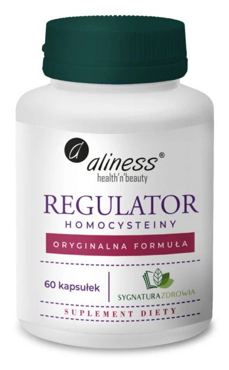 Aliness Regulator homocysteiny  60 kapsułek Wspiera utrzymanie prawidłowego metabolizmu homocysteiny