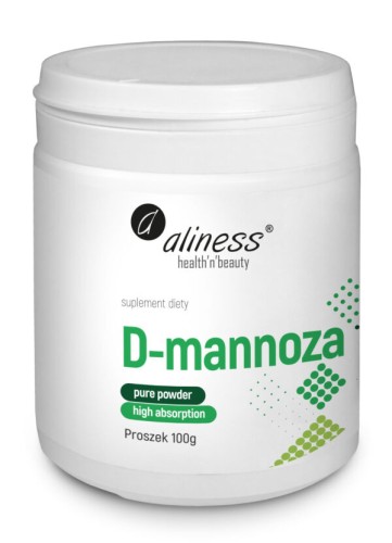 Aliness D-mannoza proszek 100 g - 25 porcji Wspiera układ moczowy