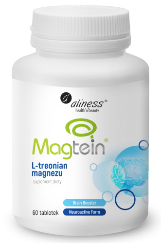 Aliness L-Treonian magnezu Magtein® 72 mg 60 tabletek Vege wspiera układ nerwowy