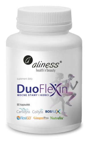 Aliness Duoflexin®100% natural - (Kolagen Rybi) 90 kapsułek wspiera stawy i kości