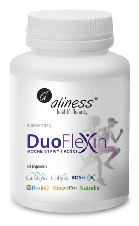 Aliness Duoflexin®100% natural - (Kolagen Rybi) 90 kapsułek wspiera stawy i kości