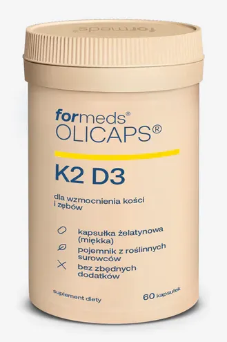 Formeds OLICAPS K2 D3 2000 - 60 kapsułek z olejem MCT Wspiera kości