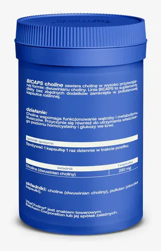 Formeds BICAPS choline (Cholina) 60 kapsułek Wsparcie wątroby