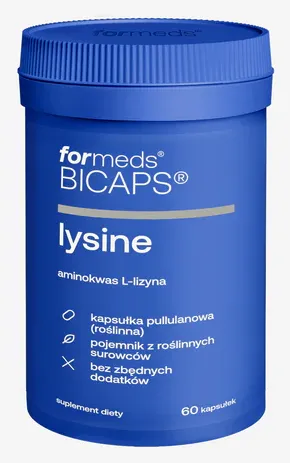 Formeds BICAPS lysine (L-Lizyna) 60 kapsułek Wspiera kości, mięśnie i skórę