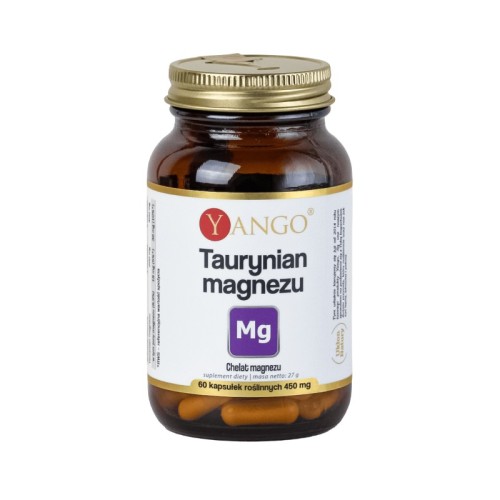 YANGO Taurynian magnezu (Chelat Magnezu) 60 kapsułek Wspiera układ nerwowy
