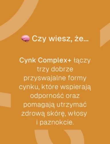 Biowen CYNK Complex+ 3 FORMY Cytrynian Pikolinian Diglicynian 100 kapsułek Vege Wspiera odporność, skórę, włosy, paznokcie, testosteron