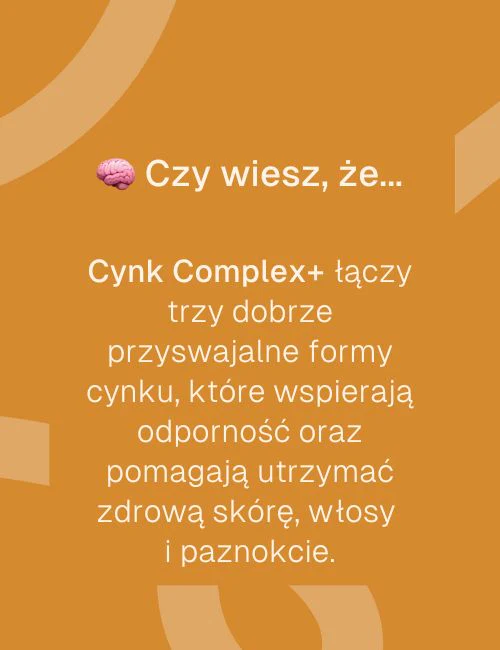 Biowen CYNK Complex+ 3 FORMY Cytrynian Pikolinian Diglicynian 100 kapsułek Vege Wspiera odporność, skórę, włosy, paznokcie, testosteron