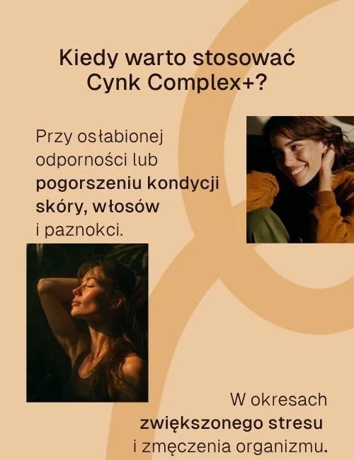 Biowen CYNK Complex+ 3 FORMY Cytrynian Pikolinian Diglicynian 100 kapsułek Vege Wspiera odporność, skórę, włosy, paznokcie, testosteron