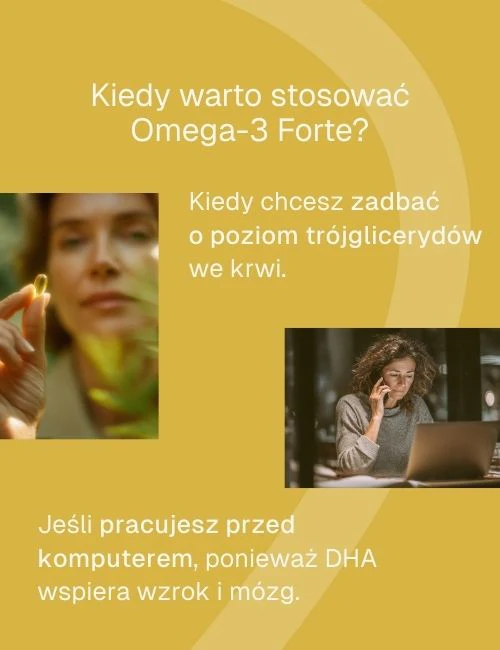 Biowen Omega 3 FORTE Trójglicerydy 1000mg EPA, 500mg DHA 90 kapsułek z olejem rybim Wspiera układ sercowo-naczyniowy