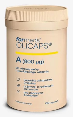 Formeds OLICAPS A 800 µg witaminy A, opakowanie 60 kapsułek