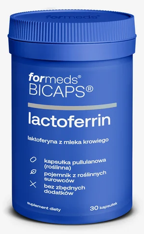Formeds BICAPS lactoferrin – suplement diety z laktoferyną z mleka krowiego, 30 kapsułek