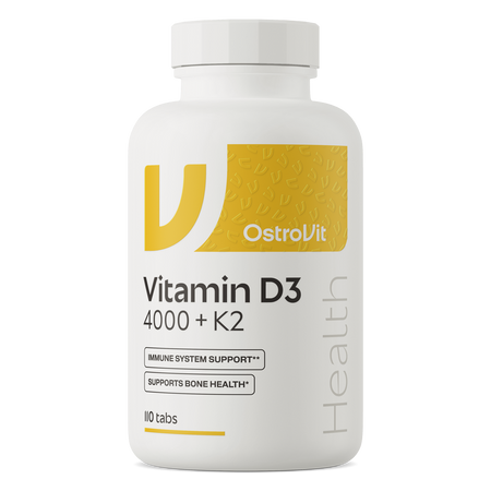 OstroVit Witamina D3 4000 + K2, 110 tabletek