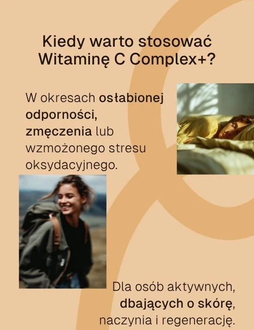 Biowen Witamina C Complex+ 100 kapsułek z grejpfrutem, dziką różą i rutyną kiedy warto stosować