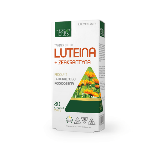Medica Herbs Luteina + Zeaksantyna - 80 kapsułek wspiera wzrok