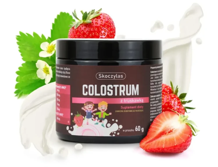 Skoczylas Colostrum z truskawką dla dzieci i dorosłych