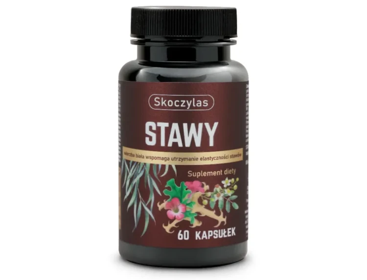 Skoczylas STAWY 60 kapsułek z kadzidłowcem, wierzbą, ashwagandhą i hakoroślą