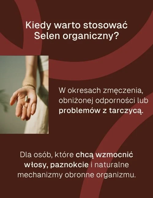 Grafika z zastosowaniem Selenu Organicznego Biowen – dla kogo i kiedy warto stosować suplementację