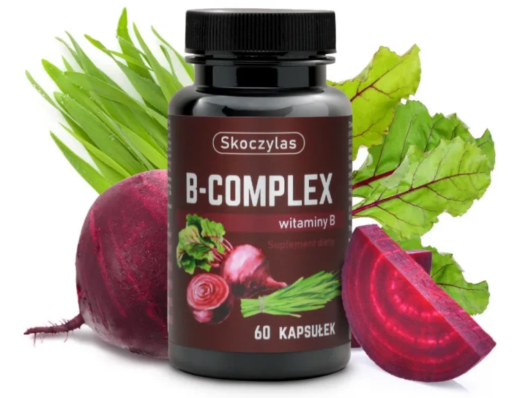 Skoczylas B-complex (formy metylowane) witaminy z grupy B 60 kapsułek  wspiera układ nerwowy