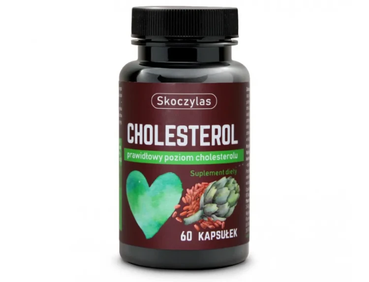 Skoczylas CHOLESTEROL Fermentowany czerwony ryż, Kozieradka, Karczoch, Chrom 60 kapsułek wspiera prawidłowy poziom cholesterolu