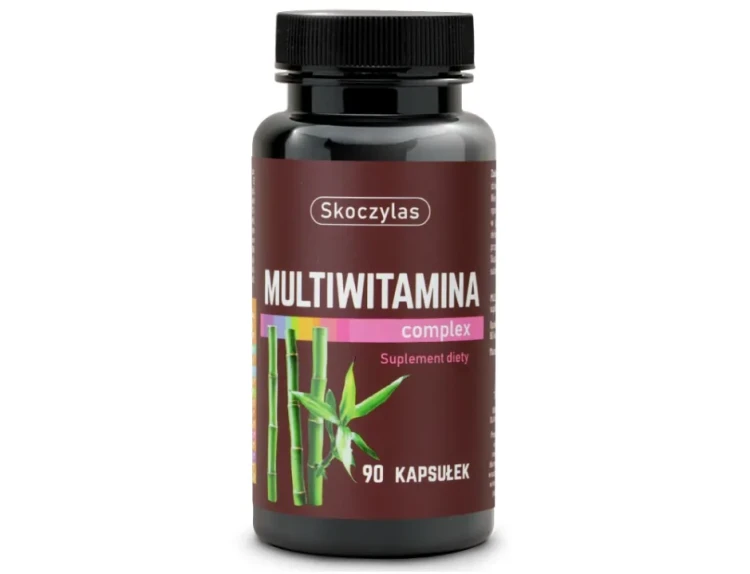 Skoczylas MULTIWITAMINA krzem, bor, jod  90 kapsułek wspiera układ kostny, stymulacje produkcję testosteronu, normalizuje estrogen