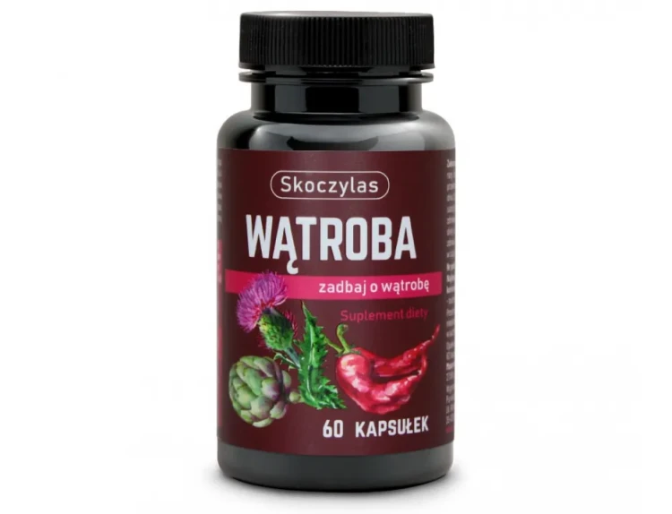 Skoczylas Wątroba - ostropest, karczoch, kapsaicyna, 60 kapsułek