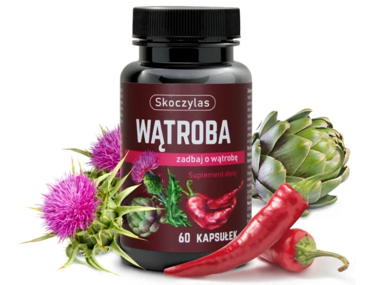 Skoczylas WĄTROBA 60 kapsułek – ostropest, karczoch i kapsaicyna na wsparcie wątroby
