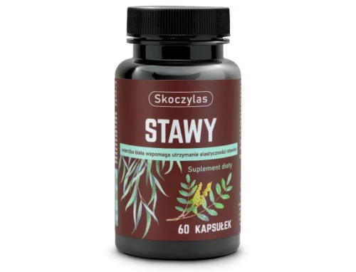 Skoczylas STAWY  kadzidłowiec, wierzba, ashwagandha, sosna - 60 kapsułek wspiera elastyczność stawów