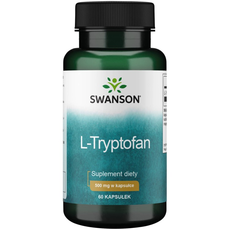 Swanson L-Tryptofan 500mg – suplement diety wspierający zdrowy sen i dobry nastrój