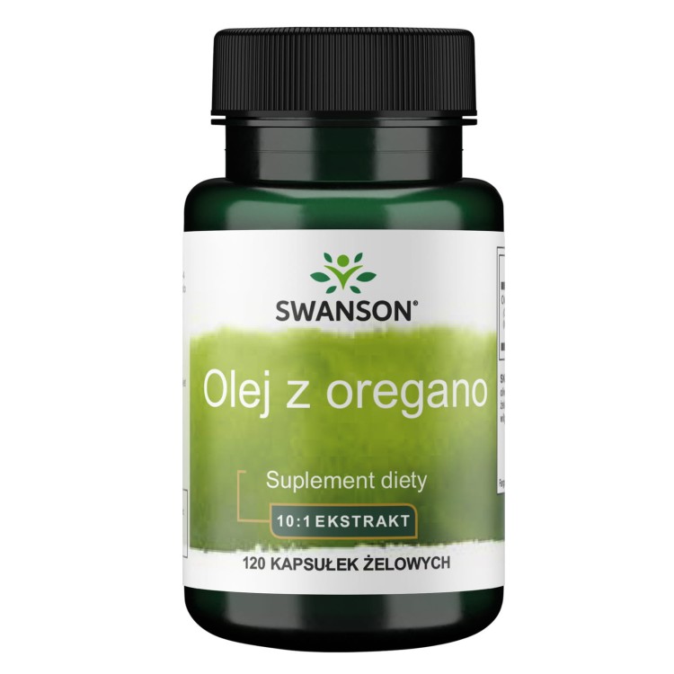 Swanson Olej z oregano 120 kapsułek żelowych z olejem wspiera odporność, zwalcza bakterie, wirusy i grzyby