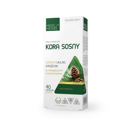 Medica Herbs Kora Sosny OPC - 40 kapsułek Wspiera układ krążenia