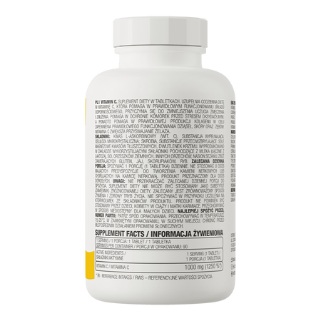 OstroVit Witamina C 1000 mg  90 tabletek wspiera odporność