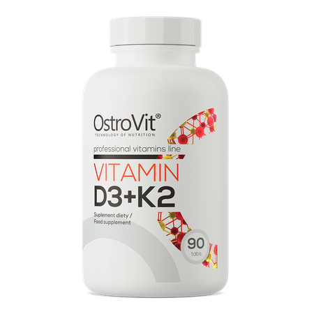 OstroVit Witamina D3 + K2   90 tabletek wspiera odporność wzmacnia kości i zęby