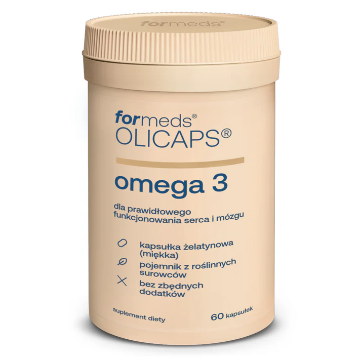 Formeds OLICAPS omega 3 - 60 kapsułek z olejem wspiera funkcjonowanie serca i mózgu