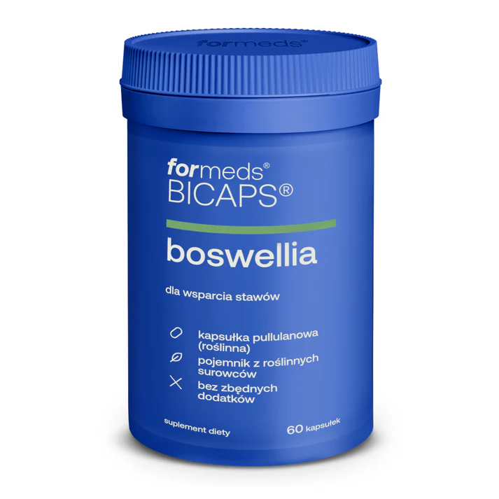 Formeds BICAPS boswellia (kadzidłowiec indyjski) 60 kapsułek Vege wege wspiera wspomaga stawy, jelita, układ oddechowy i krwionośny