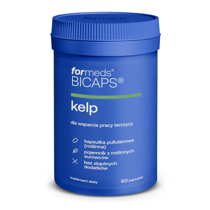 Formeds BICAPS kelp (jod) 60 kapsułek Vege wege wspomaga wspiera produkcję hormonów tarczycy