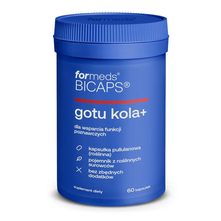 Formeds BICAPS gotu kola+ 60 kapsułek Vege wspiera funkcje poznawcze