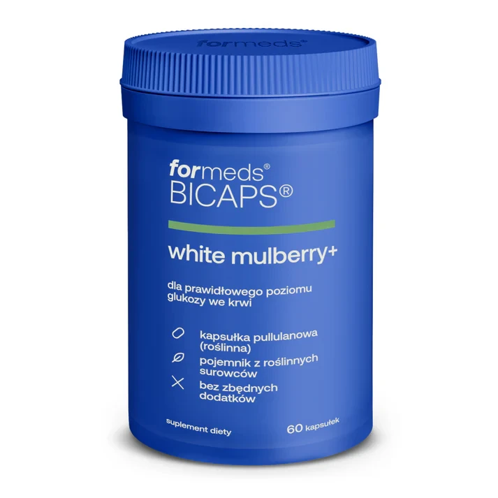 Formeds BICAPS white mulberry+ (Morwa biała, gurmar) 60 kapsułek Vege wspiera wspomaga prawidłowy poziom glukozy